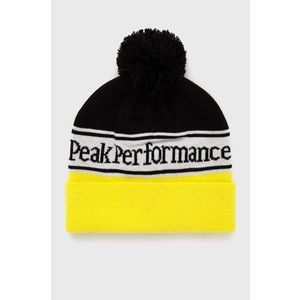 Čiapka Peak Performance žltá farba vyobraziť