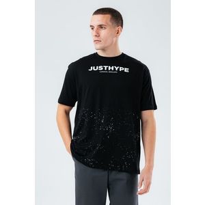 Bavlnené tričko Hype čierna farba, s potlačou vyobraziť