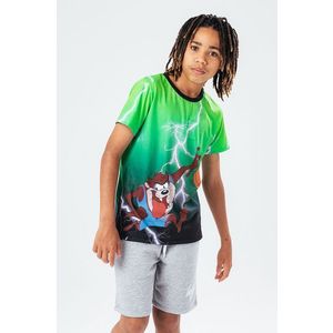 Detské tričko Hype x Space Jam zelená farba, vzorované vyobraziť