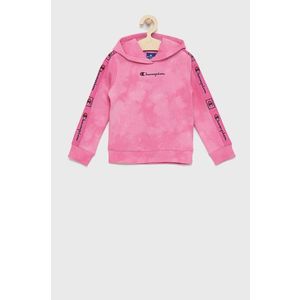 Detská mikina Champion 404274 ružová farba, s potlačou vyobraziť