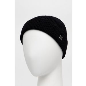Vlnená čiapka Granadilla čierna farba, z tenkej pleteniny, vlnená vyobraziť