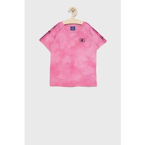 Detské bavlnené tričko Champion 404277 ružová farba vyobraziť