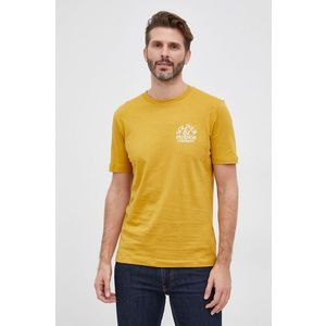 Bavlnené tričko s.Oliver žltá farba, s potlačou vyobraziť
