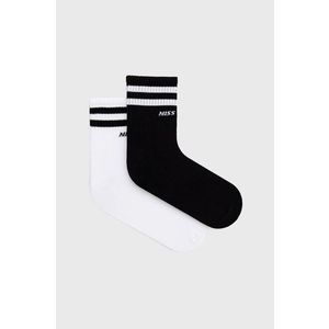 Ponožky Miss Sixty (2-pack) dámske, čierna farba vyobraziť