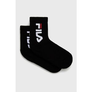 Detské ponožky Fila (2-pack) čierna farba vyobraziť