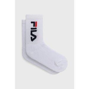 Detské ponožky Fila (2-pack) biela farba vyobraziť