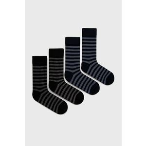 Ponožky Marc O'Polo (4-pack) pánske, čierna farba vyobraziť