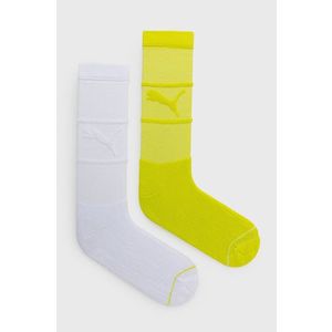 Ponožky Puma (2-pack) 935275 zelená farba vyobraziť