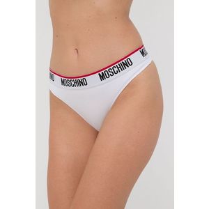 Tangá Moschino Underwear (2-pack) biela farba vyobraziť