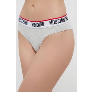 Nohavičky Moschino Underwear (2-pack) šedá farba vyobraziť