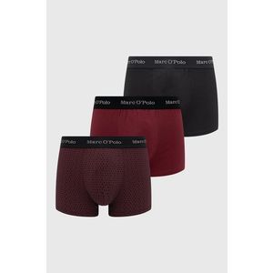 Boxerky Marc O'Polo (3-pack) bordová farba vyobraziť