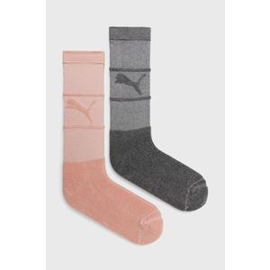 Ponožky Puma (2-pack) ružová farba vyobraziť