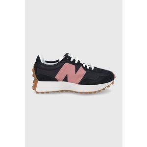 Topánky New Balance WS327HR1 čierna farba, na platforme vyobraziť