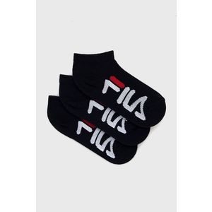 Detské ponožky Fila (3-pack) tmavomodrá farba vyobraziť