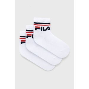 Detské ponožky Fila (3-pack) biela farba vyobraziť