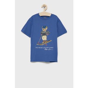 Detské bavlnené tričko Polo Ralph Lauren s potlačou vyobraziť