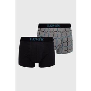 Boxerky Levi's (2-pack) čierna farba vyobraziť