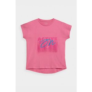 Detské tričko 4F ružová farba vyobraziť