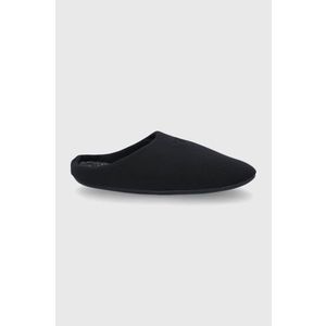 Papuče EA7 Emporio Armani čierna farba vyobraziť