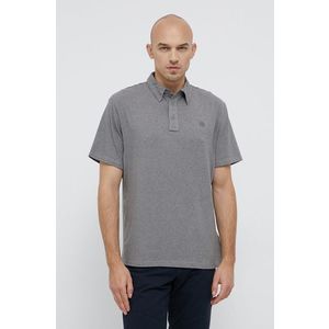 Polo tričko Wrangler ATG šedá farba, melanžové vyobraziť