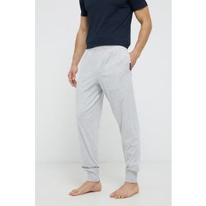 Bavlnené nohavice Marc O'Polo pánske, šedá farba, melanžové vyobraziť