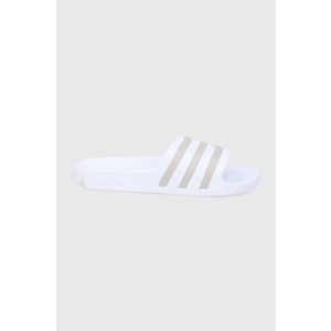 Šľapky adidas EF1730 pánske, biela farba vyobraziť