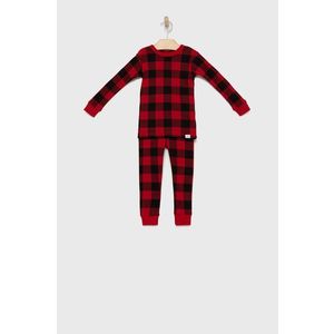 Detské bavlnené pyžamo GAP červená farba, vzorované vyobraziť
