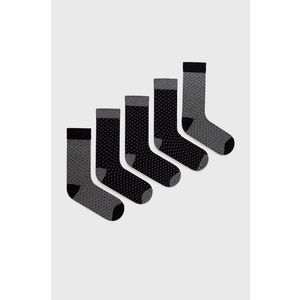 Ponožky Brave Soul (5-pack) čierna farba vyobraziť