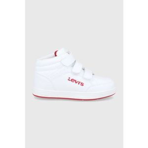 Detské topánky Levi's biela farba vyobraziť