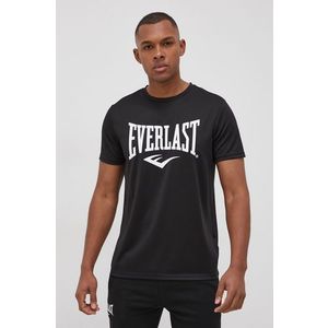 Tričko Everlast čierna farba, s potlačou vyobraziť