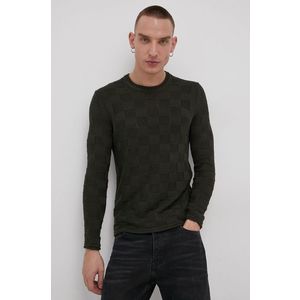 Bavlnený sveter Only & Sons pánsky, zelená farba, ľahký vyobraziť
