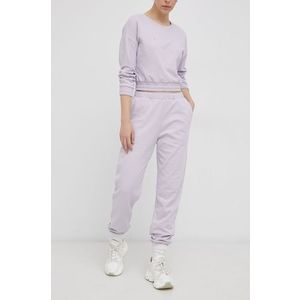 Nohavice Only dámske, fialová farba, jednofarebné vyobraziť