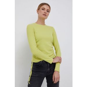 Tričko s dlhým rukávom Pepe Jeans Daelin dámske, zelená farba vyobraziť