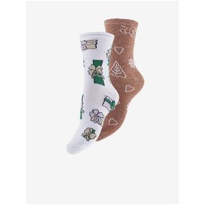 Sada dvoch párov vianočných ponožiek Pieces Elisa vyobraziť