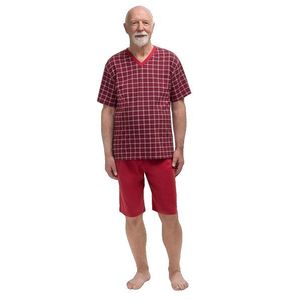 Pánske pyžamo Martel Michal 400 - bavlněné Červená M(38) vyobraziť