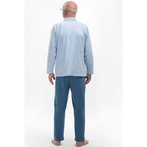 Pánske pyžamo Martel Antoni 403 - rozepínací Svetlomodrá 3XL(46) vyobraziť