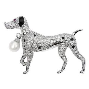 JwL Luxury Pearls Krásna brošňa psík s pravou perlou a kryštály JL0529 vyobraziť