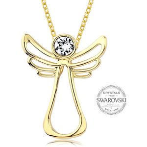 Levien Pozlátený náhrdelník s čírym kryštálom Guardian Angel vyobraziť