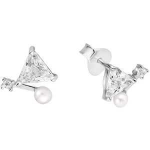 JwL Luxury Pearls Jemné náušnice s pravou perlou a kryštály JL0586 vyobraziť