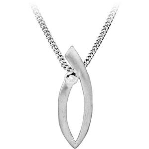 Art Diamond Strieborný náhrdelník s diamantom DAGS807 / 50 vyobraziť