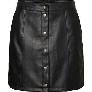 Vero Moda Dámska sukňa VMCONNERYRAY HW COATED SHORT SKIRT BOOS Black L vyobraziť