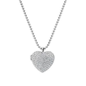 Hot Diamonds Strieborný srdiečkový náhrdelník s diamantom Memories Heart Locket DP770 vyobraziť