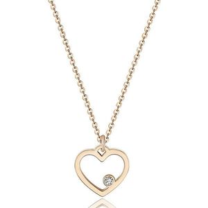 S`Agapõ Romantický náhrdelník s príveskom srdca Pretty SPE03 (retiazka, prívesok) vyobraziť