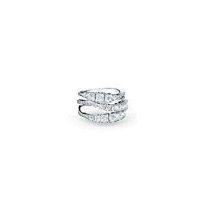 Swarovski Trblietavý trojradový prsteň Twist 584656 55 mm vyobraziť