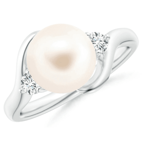 JVD Nežný strieborný prsteň s pravou perlou SVLR0302XH2P1 56 mm vyobraziť