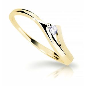 Cutie Diamonds Pôvabný prsteň zo žltého zlata s briliantom DZ6818-1718-00-X-1 49 mm vyobraziť