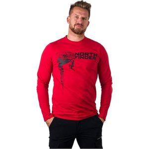 Northfinder Pánske tričko Abdiel Regular Fit TR-3565OR 360 red M vyobraziť