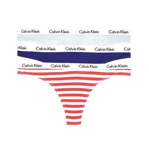 Calvin Klein 3 PACK - dámska tangá QD3587E-W5N XS vyobraziť