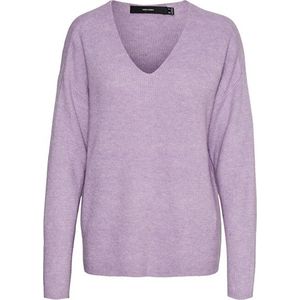 Vero Moda Dámsky sveter VMCREWLEFILE 10233357 lavendule XS vyobraziť