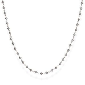 Amen Strieborný náhrdelník s dymovými kryštálmi Romance CLBF45 vyobraziť